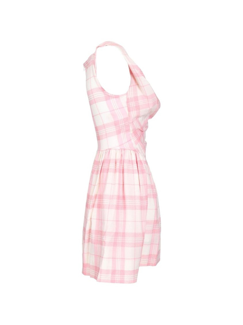 Vivienne Westwood Fitted Bodice Mini Dress With Unique V-Neckline