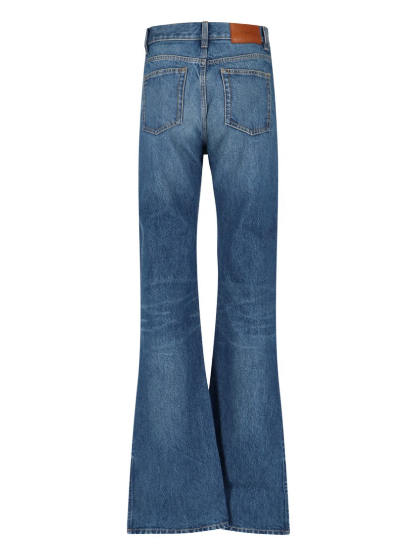 Chloé Straight-Leg Denim Jeans With Timeless Five-Pocket Design