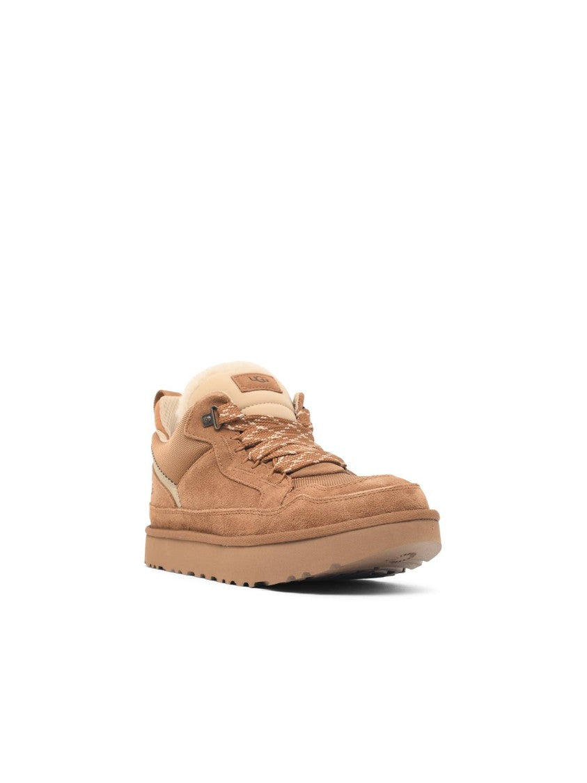 Ugg Chestnut Lowmel Suede Fabric Sneakers