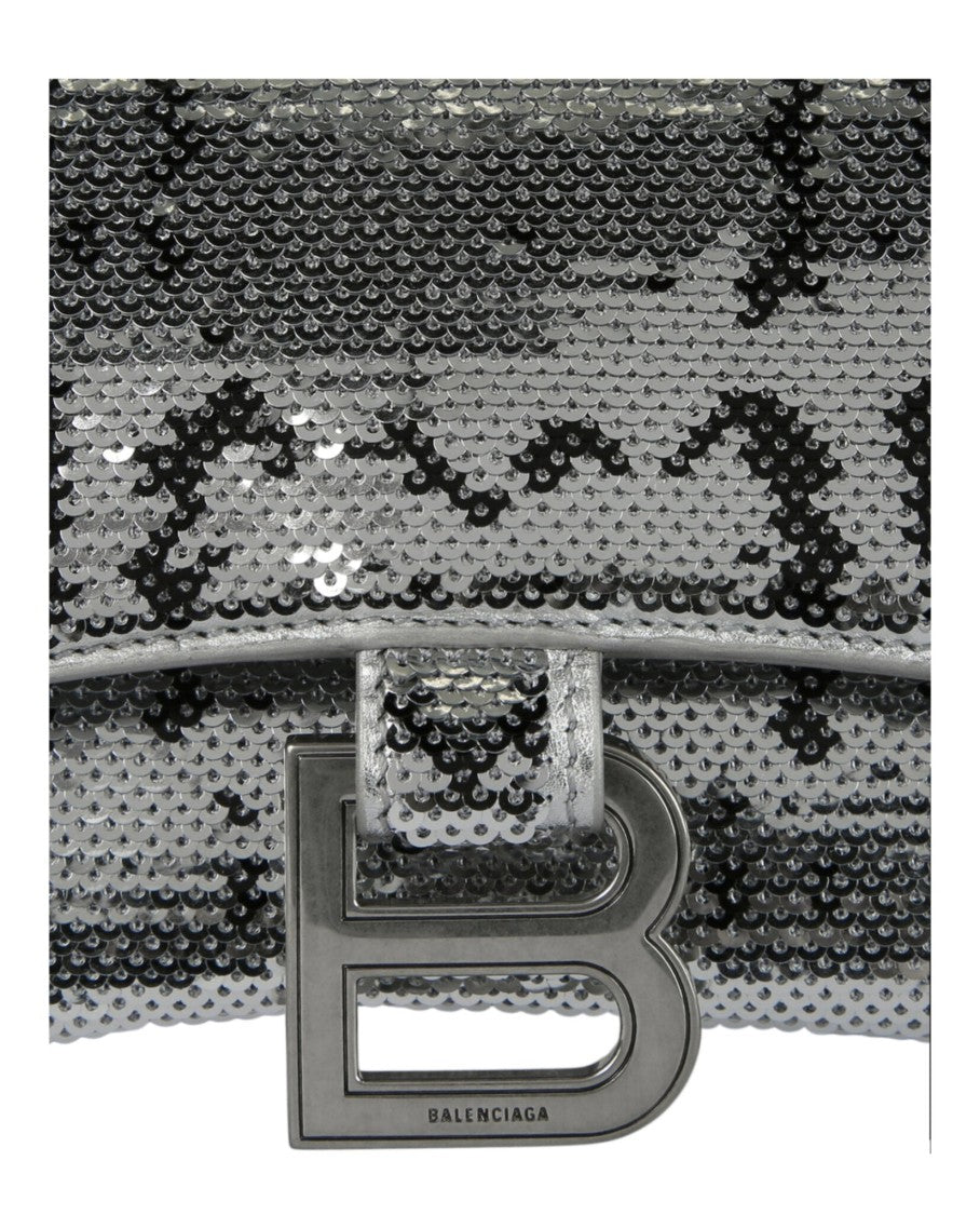 Balenciaga Snakeskin-Inspired Nappa Leather Hourglass Xs Handbag