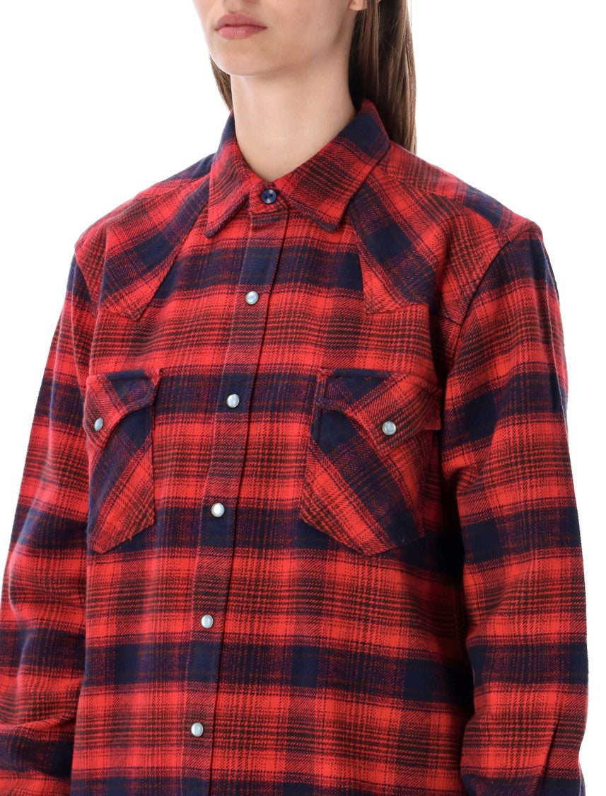 Fortela Checkered Flap-Pocket Texan Shirt