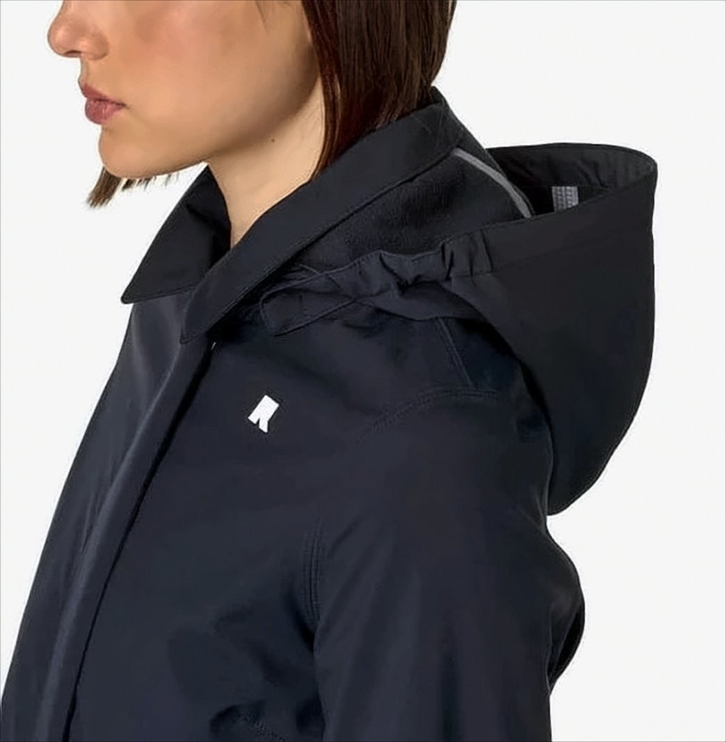 K-Way Fitted Waterproof Parka With Structured Collar