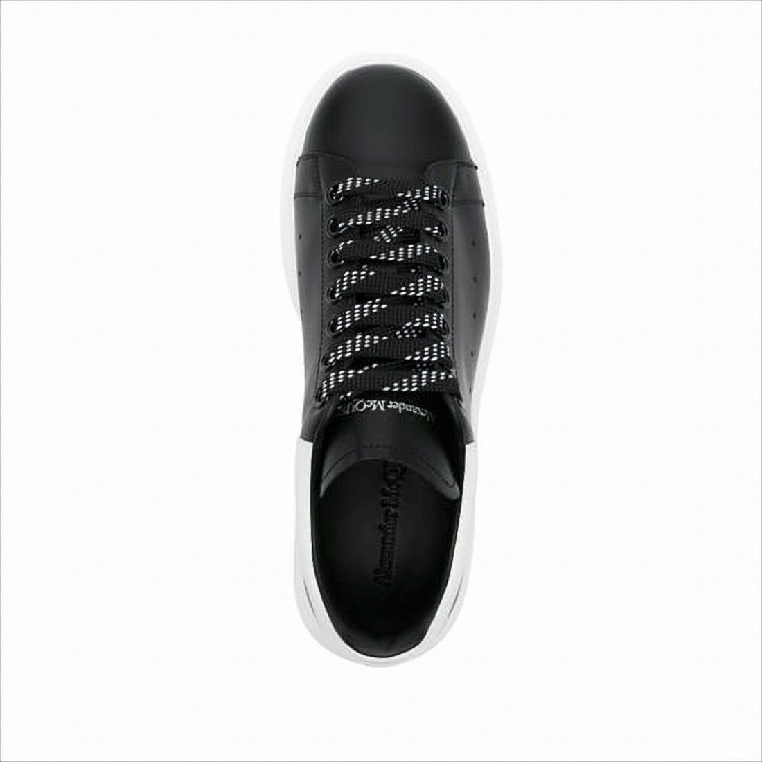 Alexander Mcqueen Black Calf Leather Sneakers