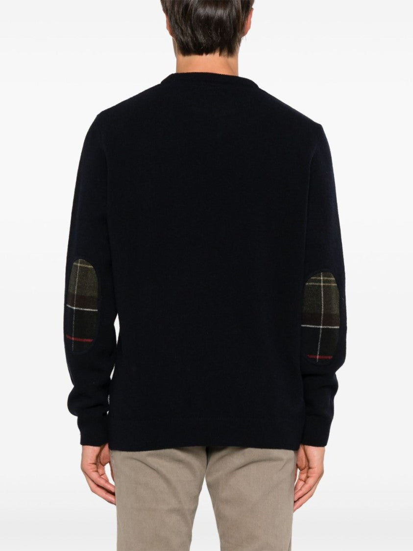 Barbour Ribbed Knit Round Neck Wool Sweater