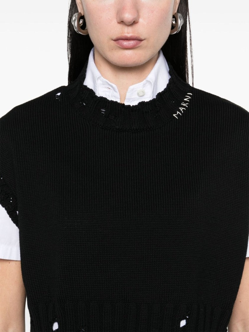 Marni Cropped Black Top