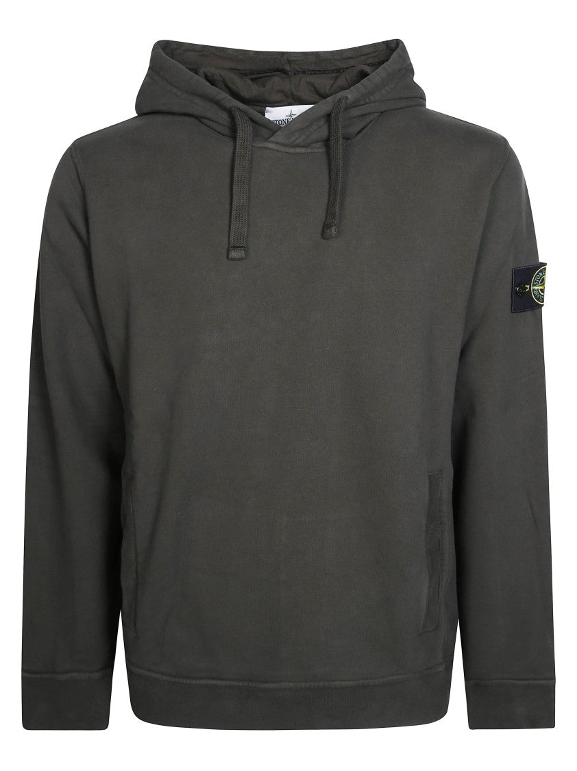 Stone Island Hoodie Sweater Relaxed-Fit Drawstring Hoodie