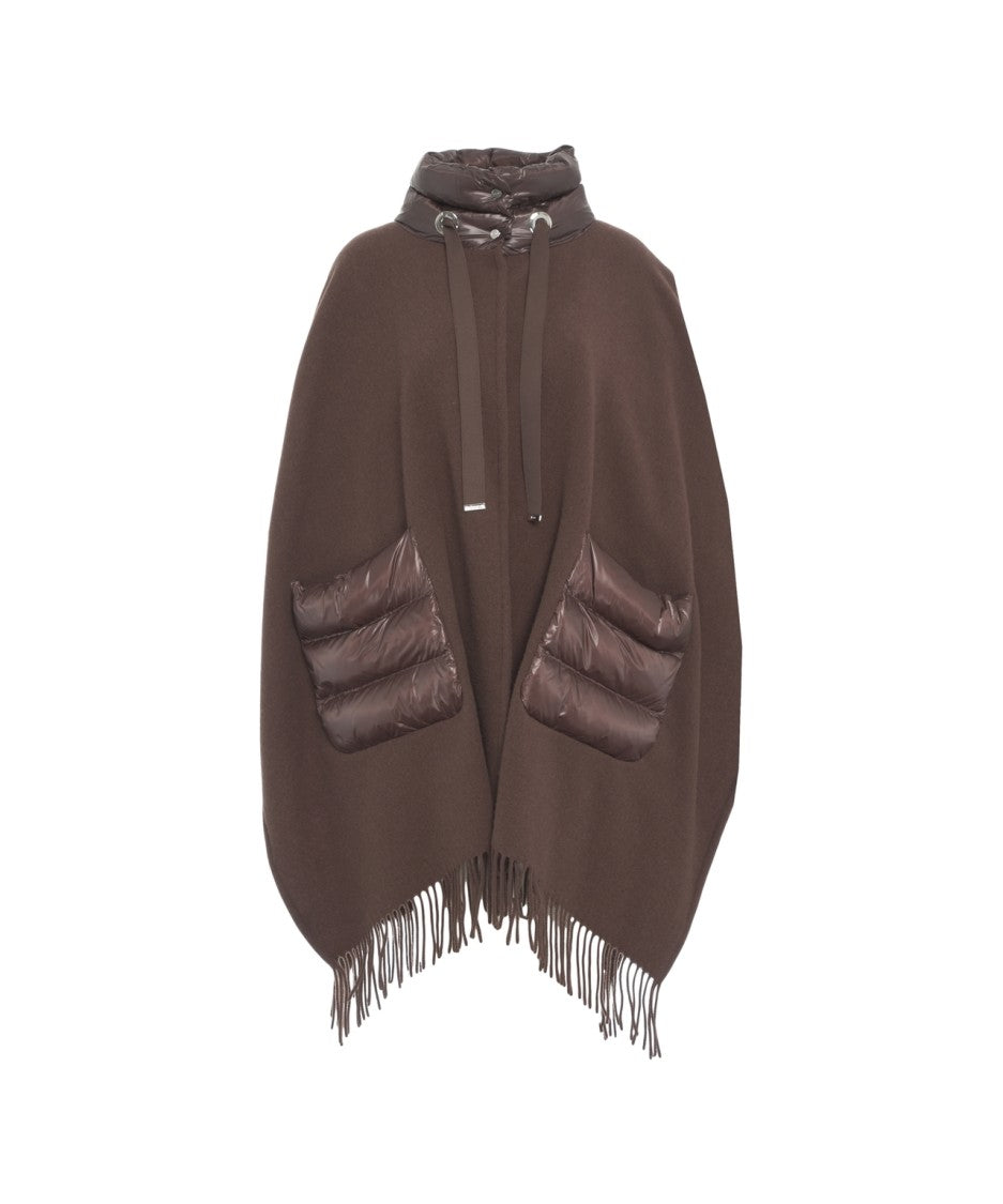 Herno Capes With High Collar And Quilted Down Details