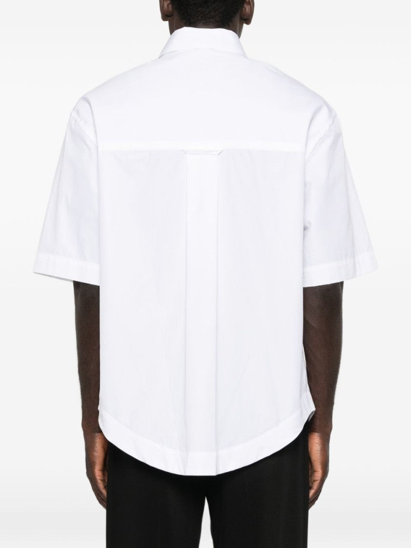 Ami Paris White Chest Pocket Short Sleeve Shirt