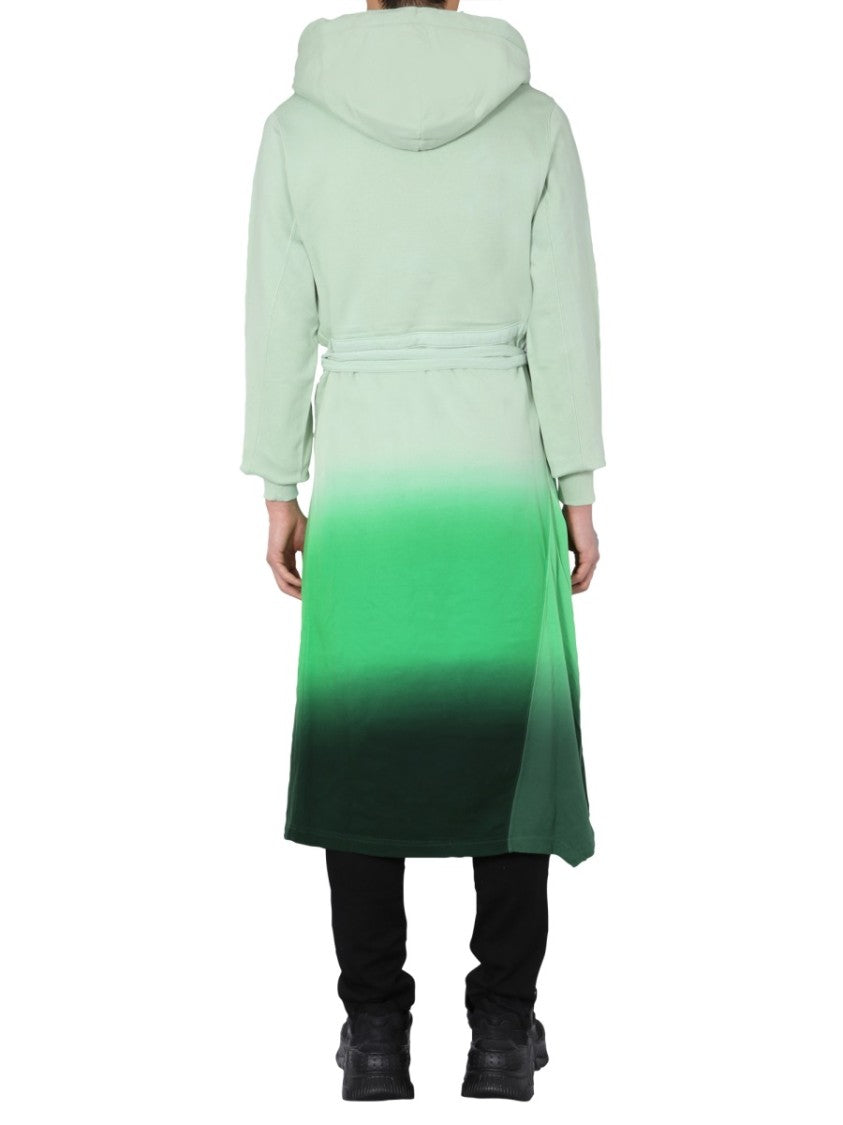 Ambush Gradient Hooded Dress With Wrap-Style Front