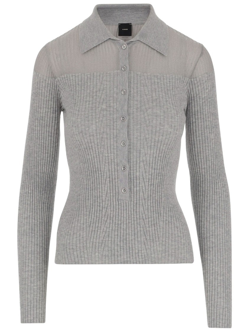 Pinko Wool Blend Polo Shirt