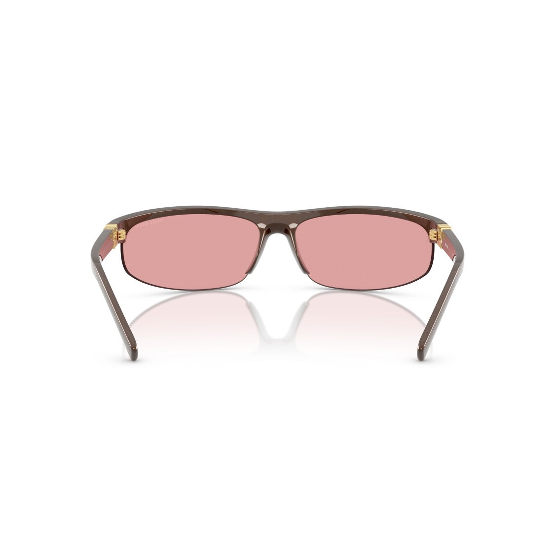 Miu Miu 0Mu A02s Rectangular Brown Sunglasses