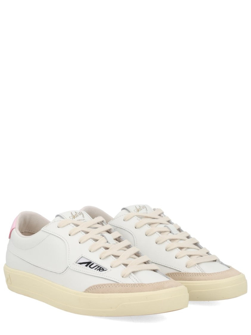 Autry White Windscape Low Suede Sneakers