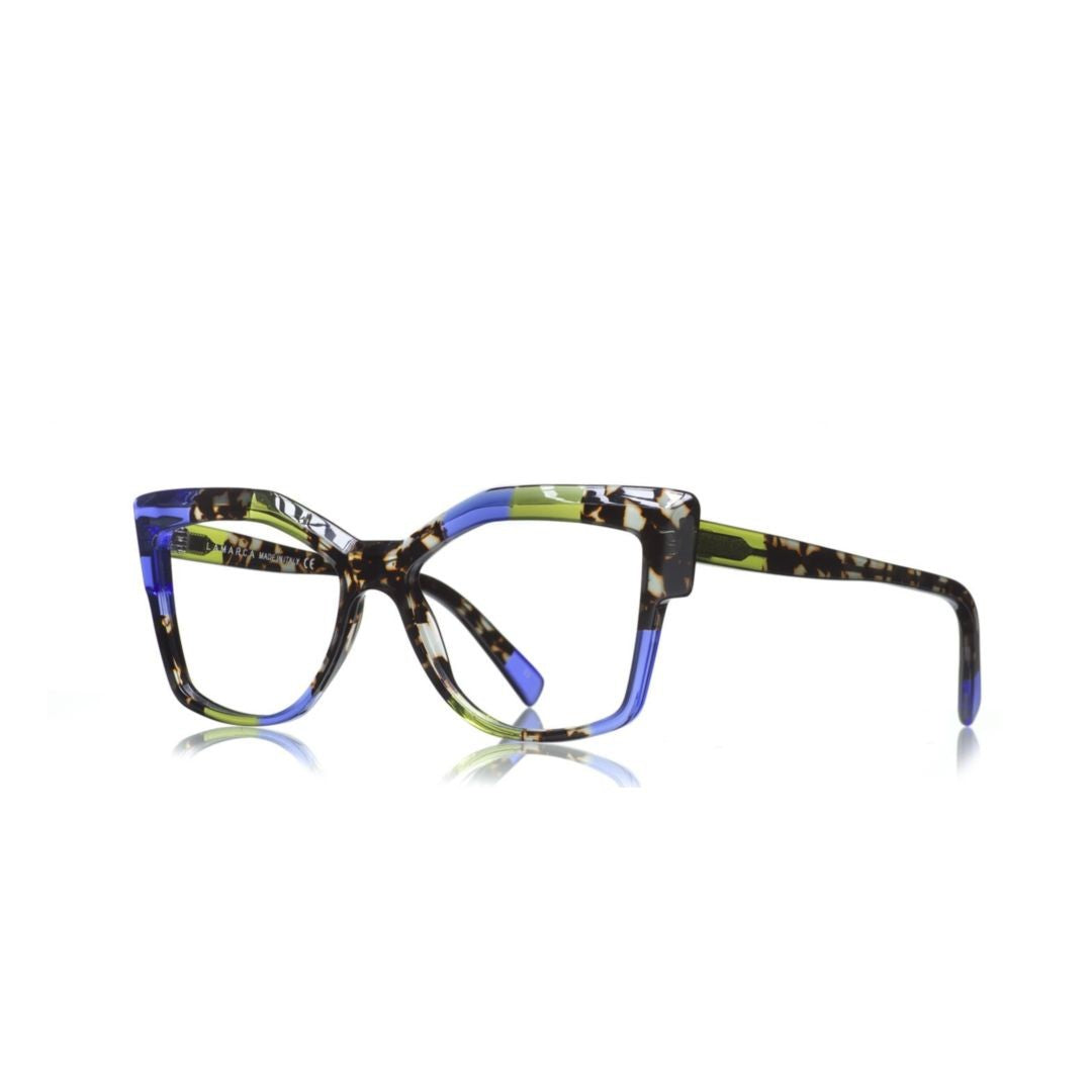Lamarca Mosaico 148 Oversized Square Frame Sunglasses With Mosaic Pattern