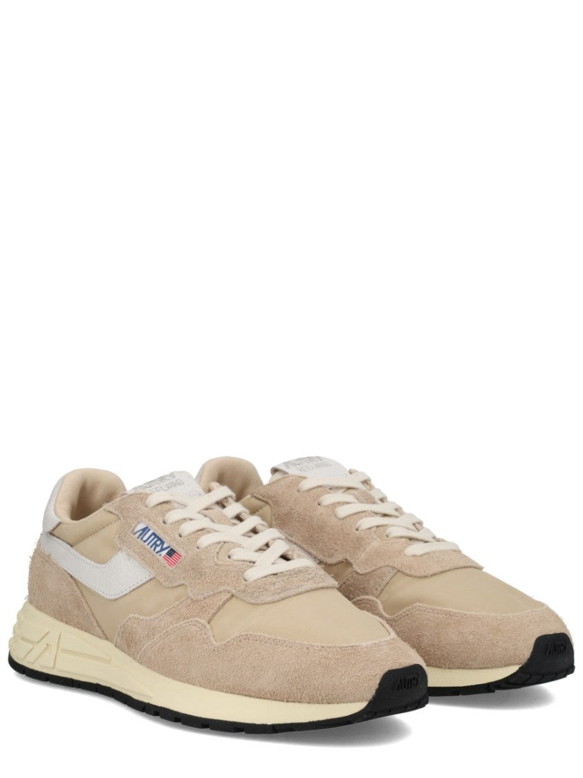 Autry Reelwind Low Beige Suede Sneakers