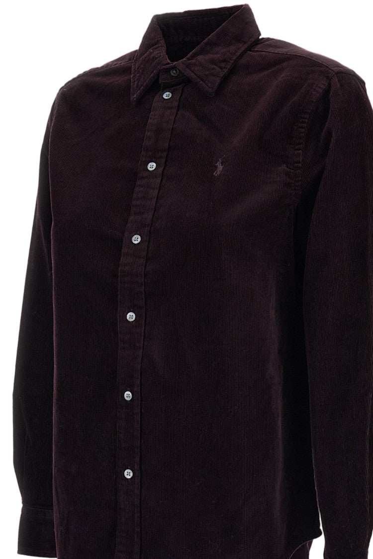 Polo Ralph Lauren Burgundy Red Classic Fit Cotton Corduroy Shirt