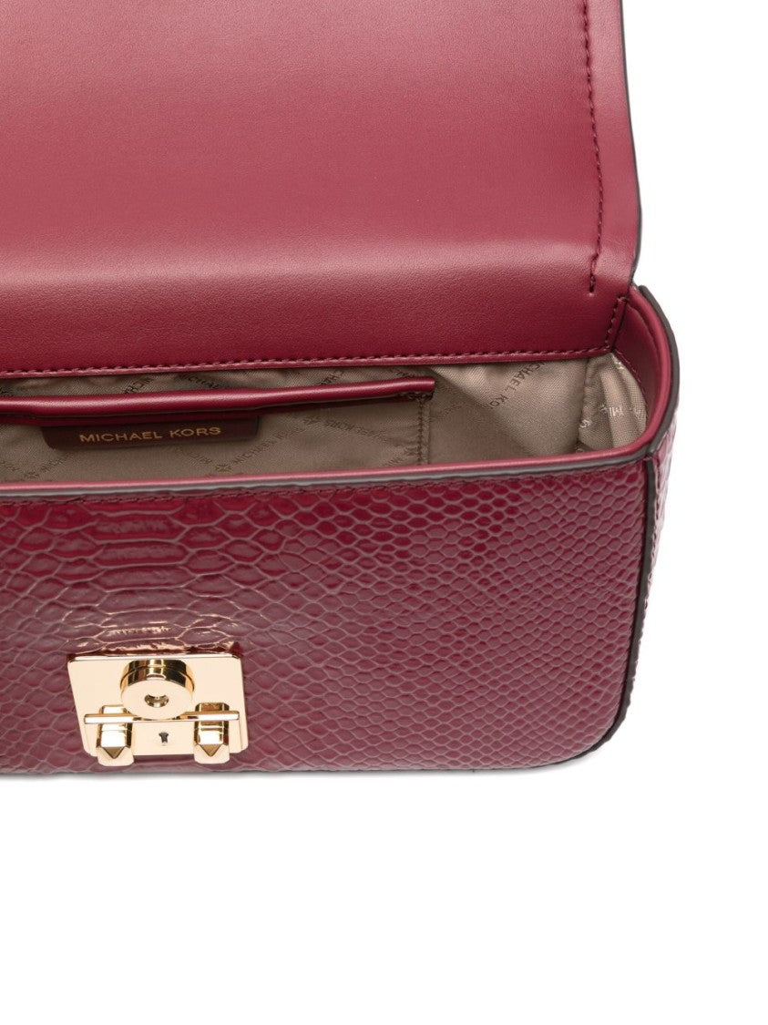 Michael Kors Textured Snake-Embossed Shoulder Bag