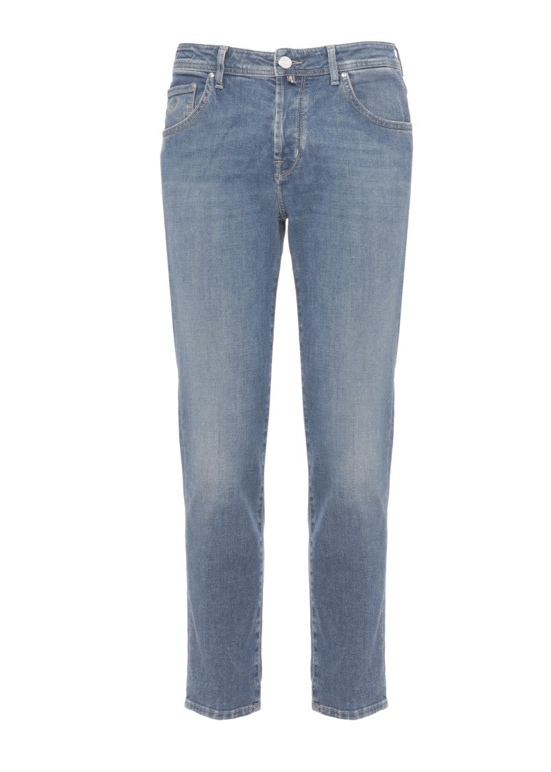 Jacob Cohen Blue Scott Cotton Jeans