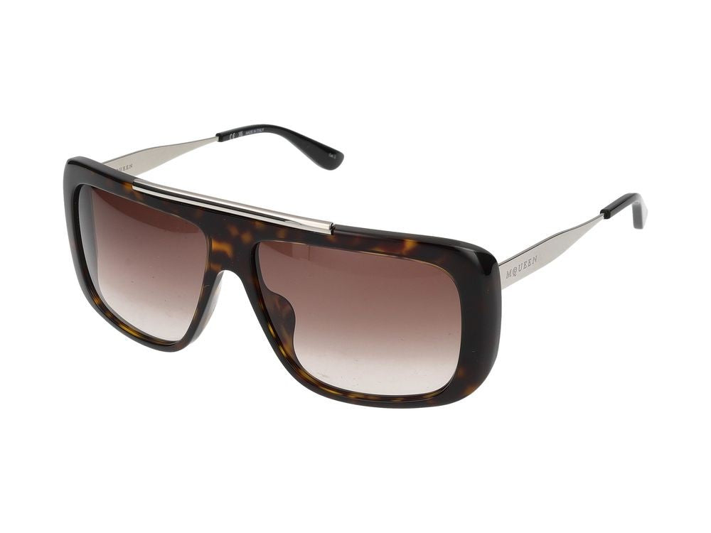 Alexander Mcqueen Sunglasses Am0492s 003 Havana Silver Brown 60/13/140