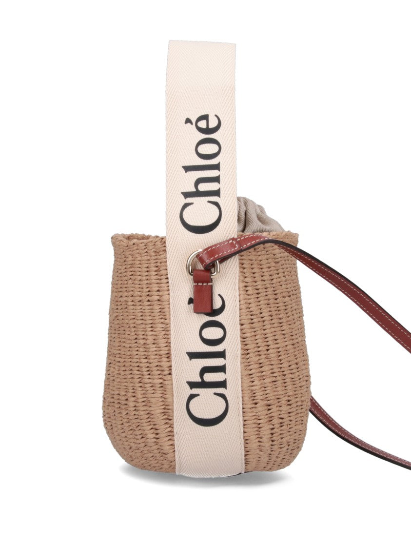 Chloé Beige Woody Small Fair Trade Bucket Bag