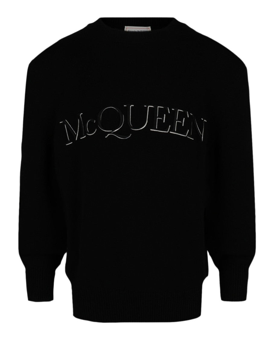 Alexander Mcqueen Logo Embroidered Sweater