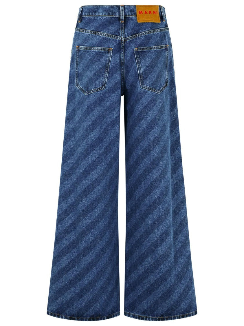 Marni Blue Cotton Jeans
