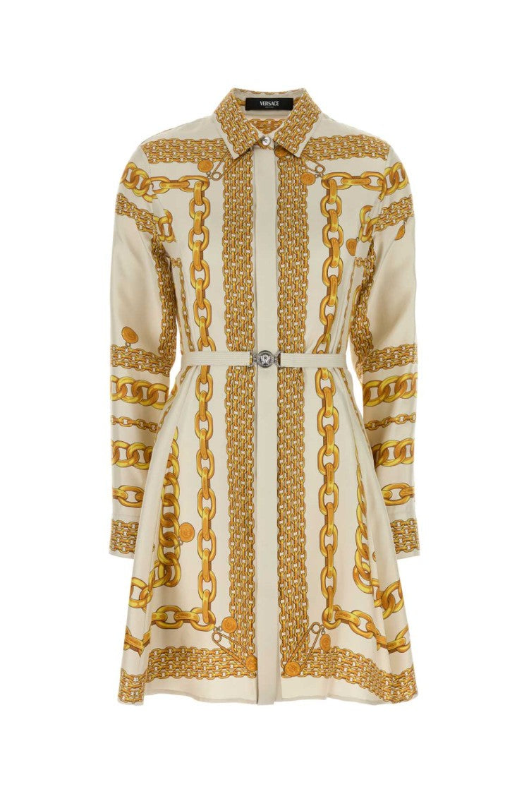 Versace Printed Silk Dress