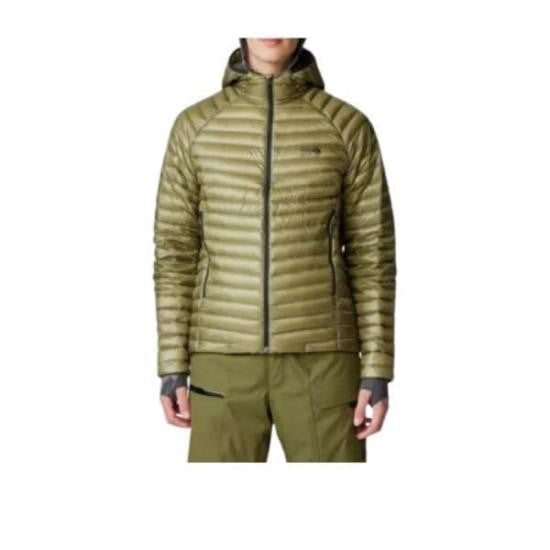 Mountain Hardwear Quilted Down Jacket With Hood And Zippered Pockets