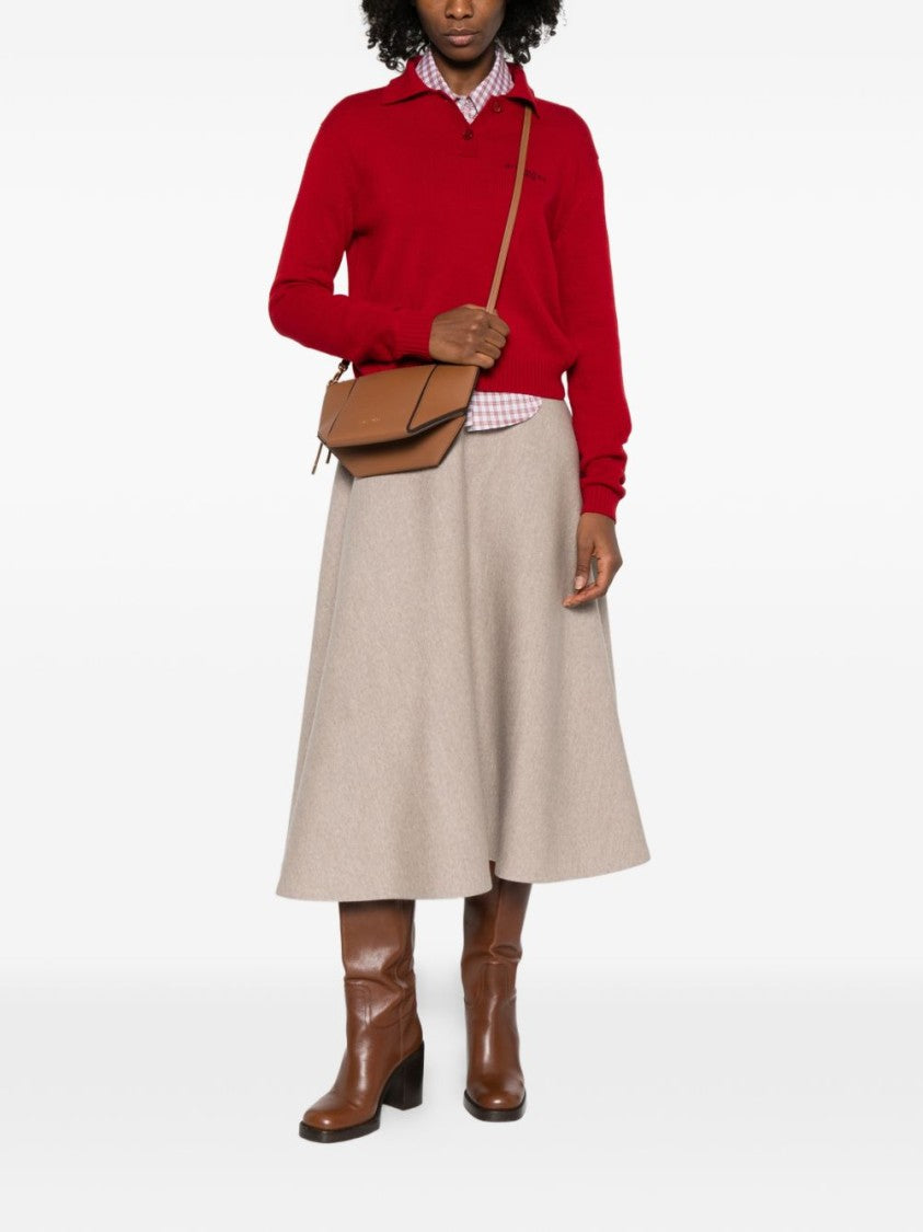 Michael Kors Structured Crossbody Bag In Smooth Calf Leather