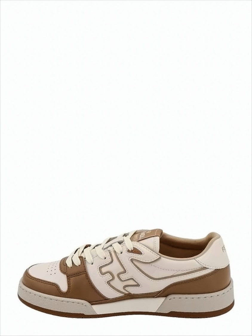 Fendi Low-Top Sneakers With Cream