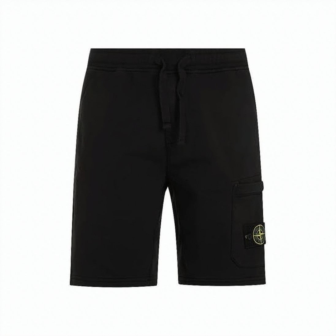 Stone Island Organic Cotton Fleece Cargo Pocket Joggers