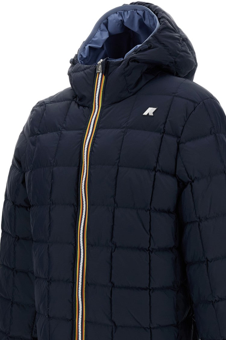 K-Way Light Blue Jack St Thermo Reversible Wool-Blend Jacket