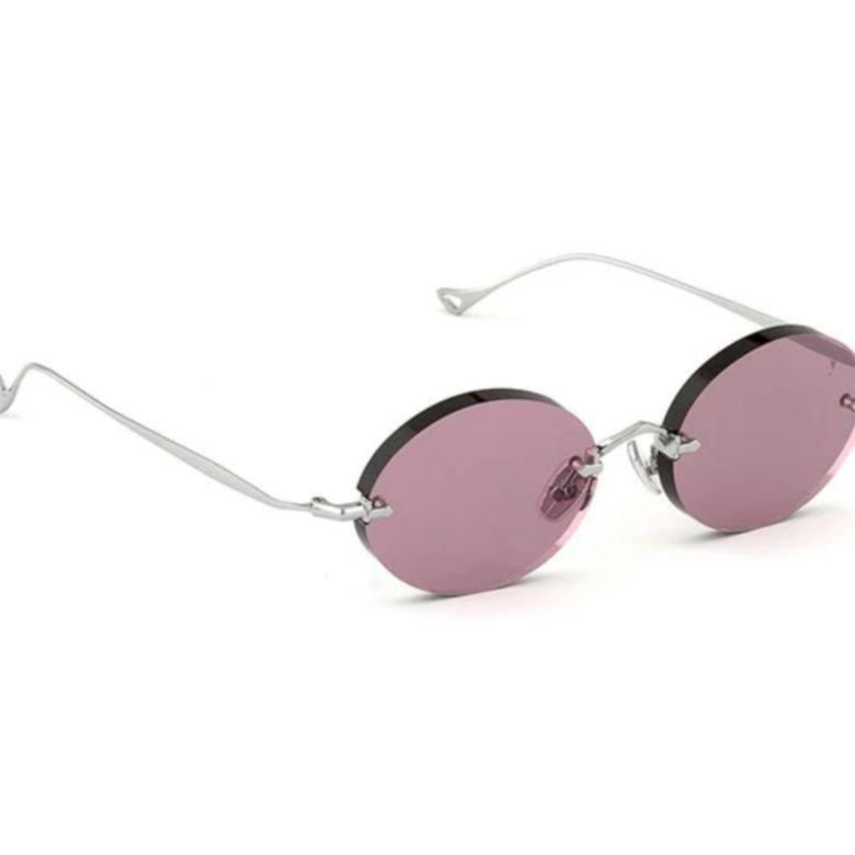 Eyepetizer Wilmot C.1-55 Rimless Round Sunglasses With Silver Bridge