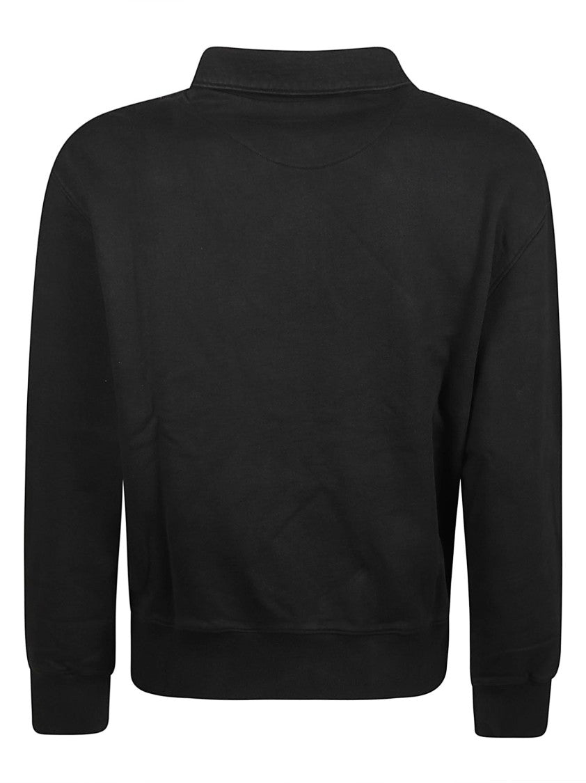 Maison Kitsuné Profile Fox Cropped Polo Organic Cotton Sweatshirt