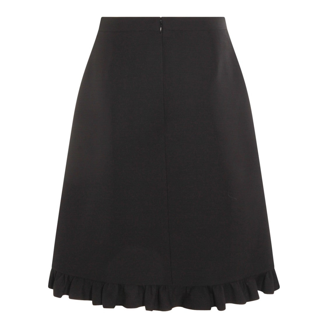 Valentino Black Wool Skirt