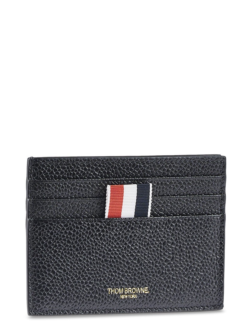 Thom Browne Pebble Grain Leather Single Card Holder