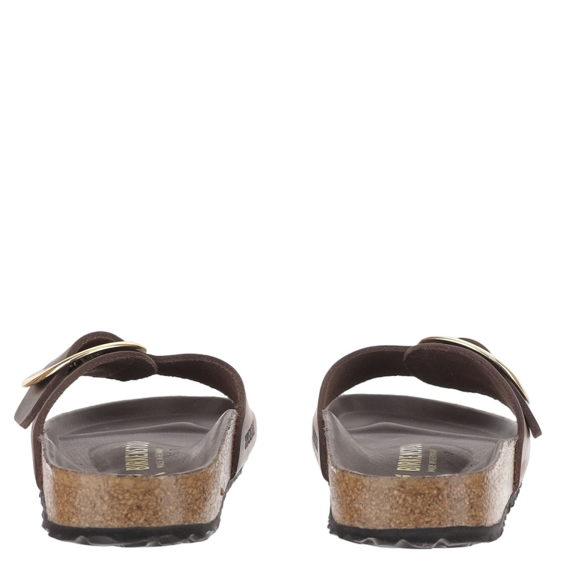 Birkenstock Madrid Sandals With Large Buckle And Cork Sole