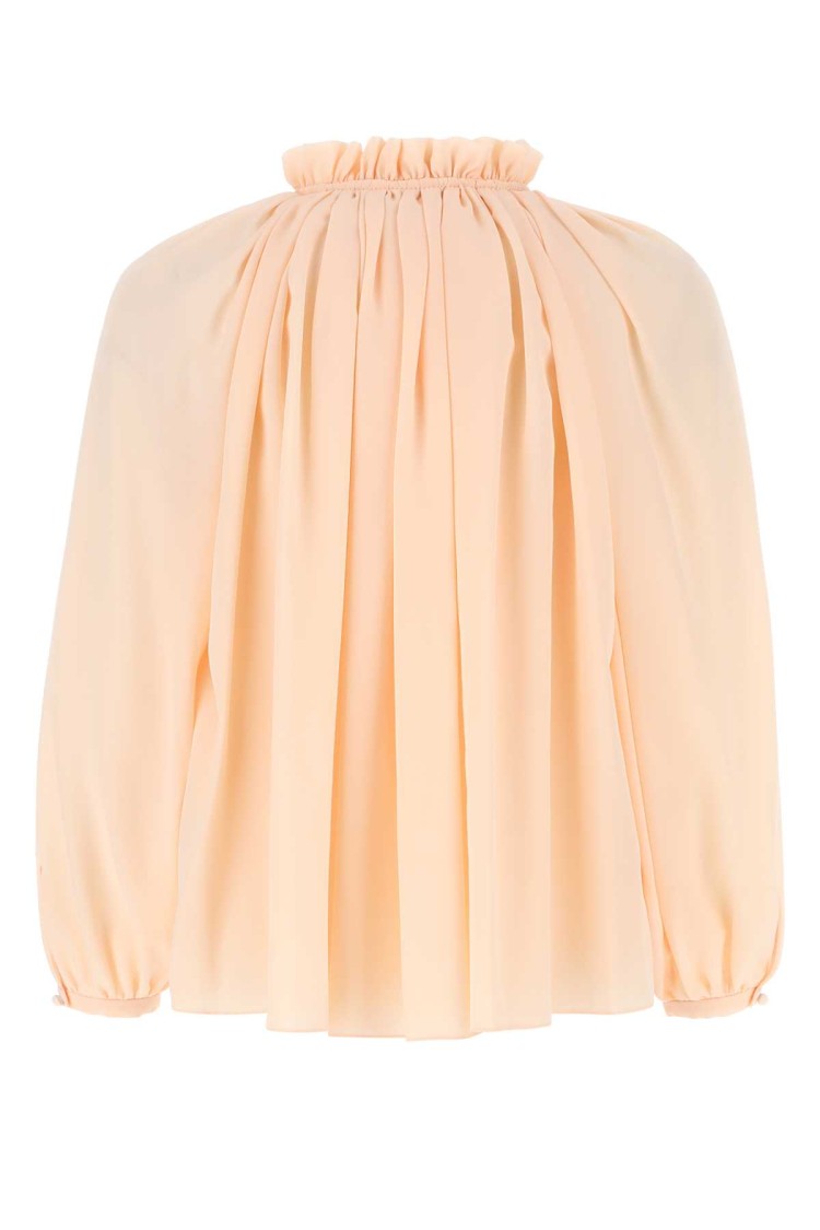 Lanvin Pastel Pink Crepe Blouse