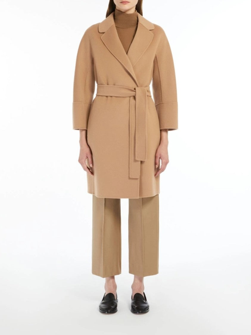 Max Mara Brown Arona Belted Mid-Length Coat
