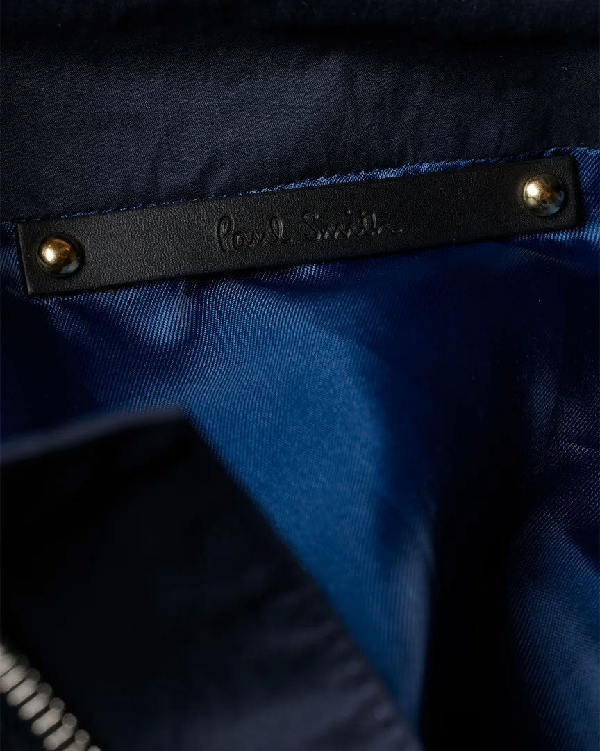 Paul Smith Military-Inspired Navy Field Jacket With Practical Design