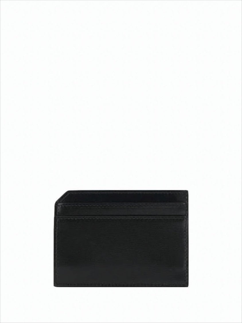 Saint Laurent Rectangular Card Wallet In Smooth Calf Leather