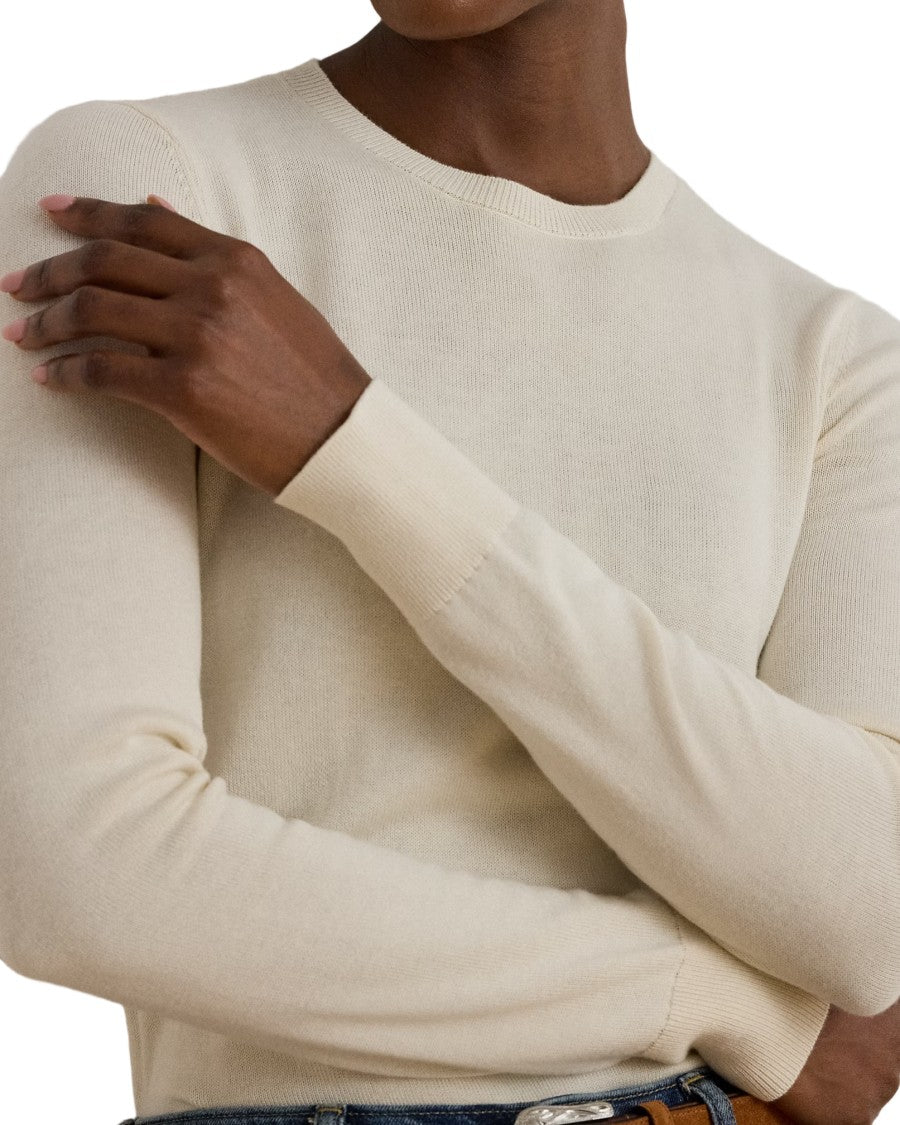 Lauren Ralph Lauren Shavonne Long Sleeve Pullover In Mascarpone Cream