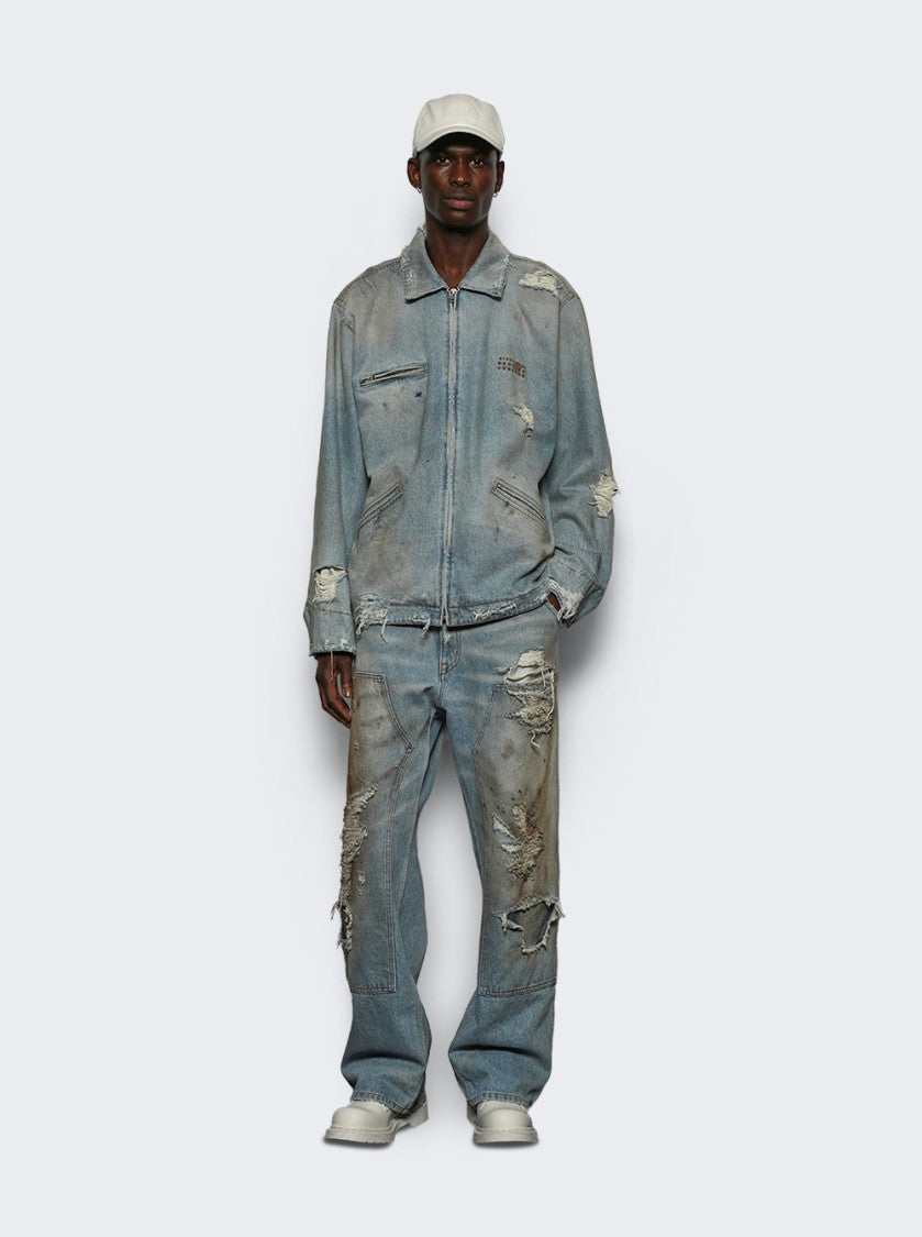 Mm6 By Maison Margiela Sports Jacket Medium Blue