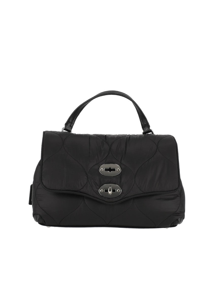 Zanellato Srl Black Lunaria Quilted Leather Shoulder Bag