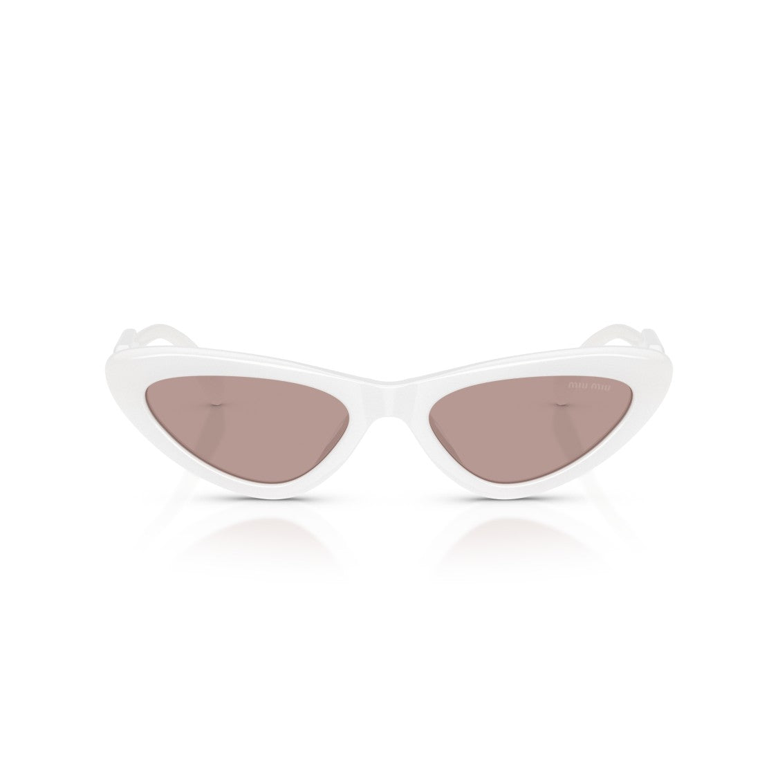 Miu Miu White 0Mu B11su Cat-Eye Sunglasses