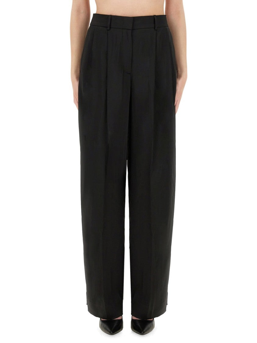 Michael Michael Kors High-Waisted Wide Leg Pants With Pleated Front