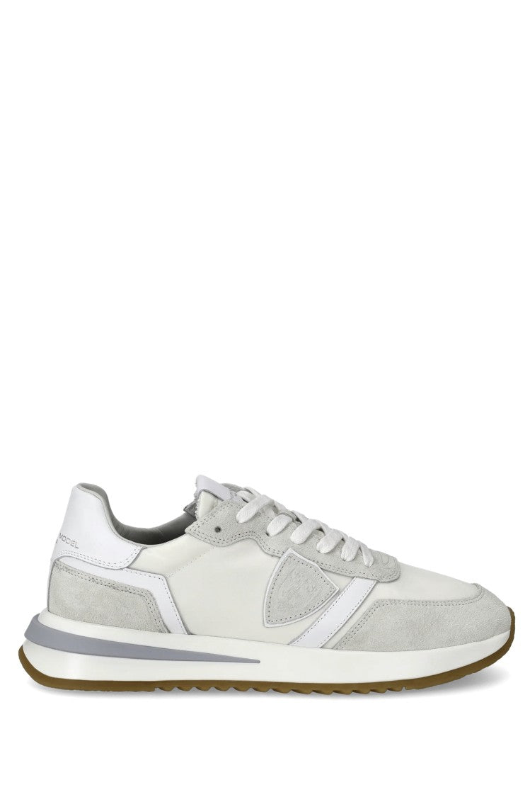 Philippe Model White Tropez 2.1 Suede Nylon Sneakers