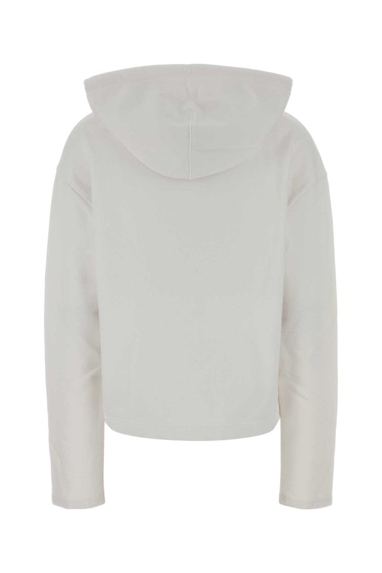 Ami White Cotton Sweatshirt