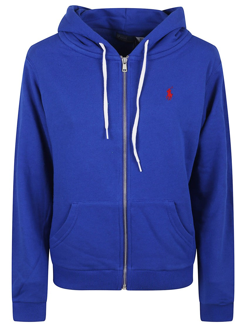 Polo Ralph Lauren Zip-Up Hooded Top In Soft Cotton Blend