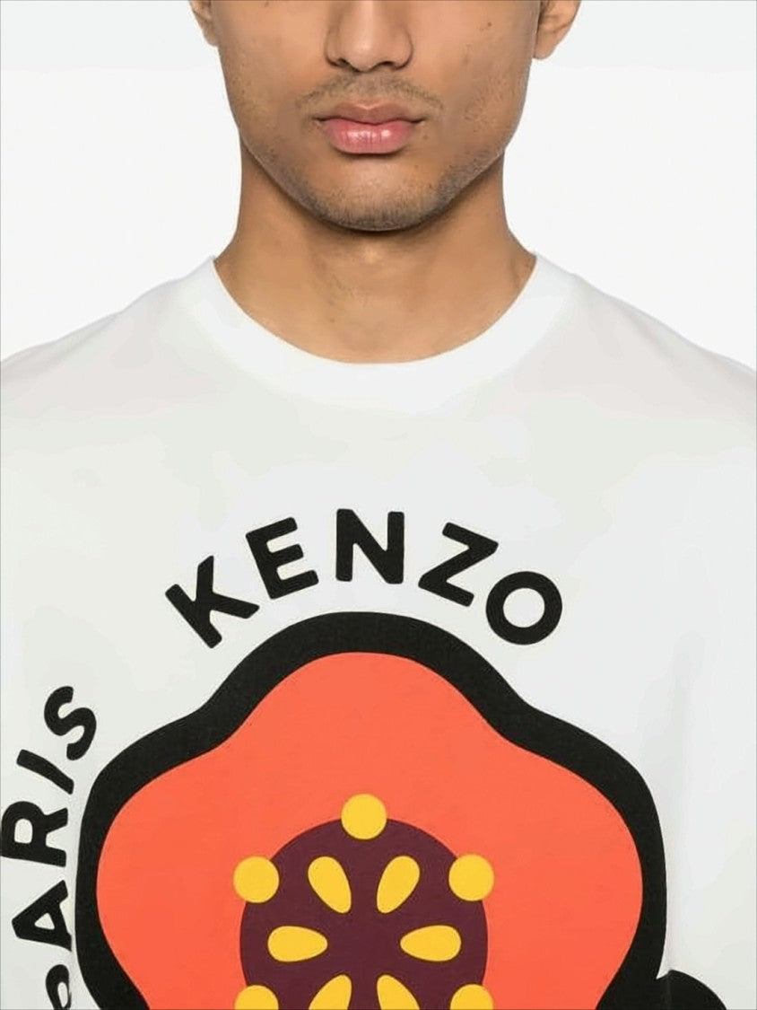 Kenzo Short-Sleeved Graphic Flower T-Shirt