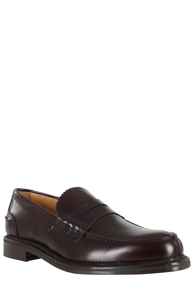 John Spencer Brown Bovine Leather Moccasin